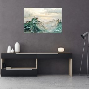 Kép - 3D tengeri absztrakció (90x60 cm)