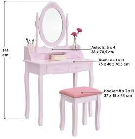 Fésülködő asztal Marie “Pink” Thérése