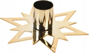 Karácsonyi gyertyatartó Star 11,5x11,5x2,9 cm, arany