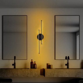 Umut 13299 fekete fém LED falilámpa