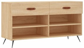 vidaXL sonoma tölgy színű szerelt fa cipőpolc 102x35x55 cm