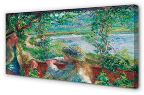 Canvas képek Art találkozó a tónál 100x50 cm