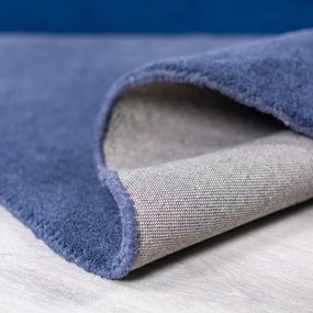 Kék kézi szövésű gyapjú kerek szőnyeg ø 200 cm Mia Segment – Flair Rugs