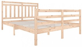 vidaXL tömör fa ágykeret 160 x 200 cm