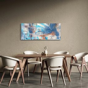 Kép - lovaglásra született, kék tónusok (120x50 cm)
