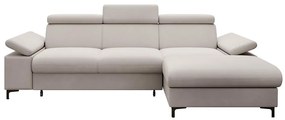Sarokkanapé Miles (J) (bézs szürke + fekete). 1099672