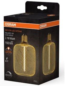 LED Dimmelhető izzó DECOR FILAMENT E27/3,5W/230V 1800K arany - Osram