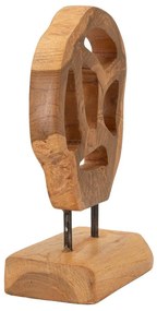 Fa szobor (magasság 27 cm) Lubang – Mauro Ferretti