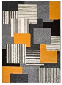 Leo Square szürke szőnyeg, 140 x 200 cm - Universal