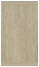 4 db sonoma tölgy színű szerelt fa fali polc 80 x 15 x 26,5 cm