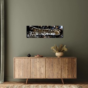 Kép - Szaxofon (órával) (90x30 cm)