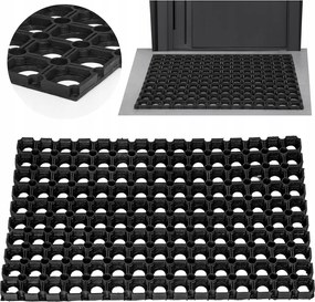 Lábtörlő Ajtó Alá Áttört Gumiszőnyeg Külső Vastag 18MM 50X100CM