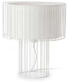 FARO LINDA asztali lámpa, fehér, E27 foglalattal, IP20, 29307