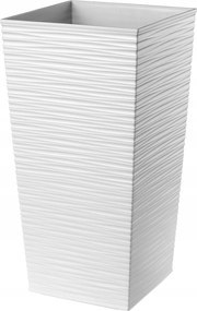 Virágtartó Kaspó Betéttel Virágtartó 37 CM Fehér