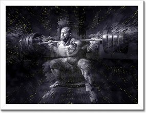 Poszterek keretben 40x30 Strongman Edzőterem Erő