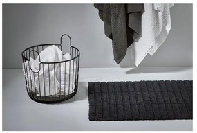 Tiles fekete pamut fürdőszobai kilépő, 50 x 80 cm - Zone