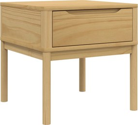 vidaXL FLORO viaszbarna tömör fenyőfa lámpaasztal 55 x 55 x 54 cm