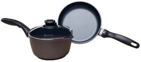 SWISS DIAMOND®  3 darabos gyémánt felületű Mini edénykészlet (2 edény + 1 fedő)
