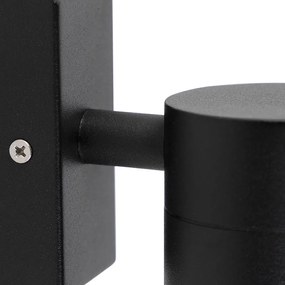 Okos kültéri fali lámpa fekete, WiFi GU10 IP44-gyel - Solo