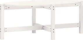 vidaXL fehér tömör fenyőfa dohányzóasztal 118 x 63 x 45 cm