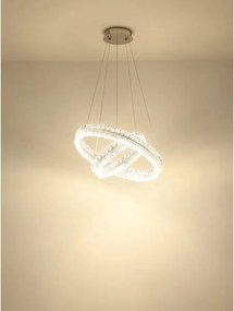Globo 67387-60 - LED, fényerőszabályozható kábeles függeszték LAUREL LED/60W/230V átlátszó+ távirányító