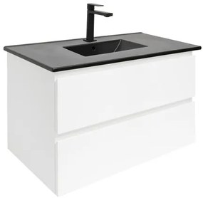 SAT B-Way Fürdőszobaszekrény mosdóval 79x50x45 cm fehér fényes BWAY280WU4B2B