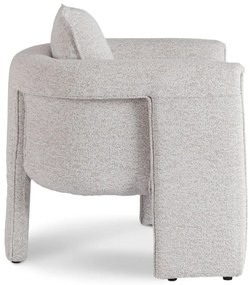 Designer Szürke Bouclé Szövet Kárpitozással. GALA