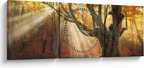 Kép - Őszi fény (órával) (90x30 cm)