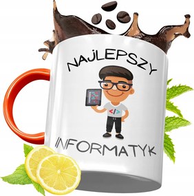 Narancssárga Bögre Informatikus Fejlesztőknek, fényképes nyomtatással