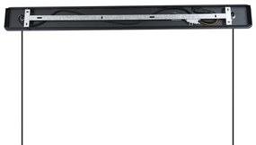 Japandi függőlámpa fekete barna szövetbúrával, 2-lámpás - Bida