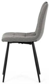 Étkezőszék, szürke, szövet, DCL-V2017 GREY2