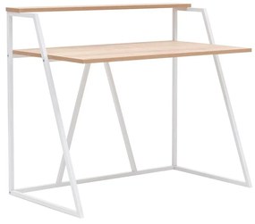 Íróasztal Nidupe 4 (zafír tölgy + fehér) . 1094962