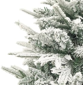 PVC és PE műkarácsonyfa pelyhes hóval 120 cm