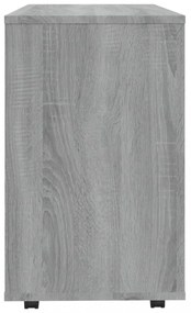 szürke sonoma színű szerelt fa kisasztal 70 x 35 x 55 cm