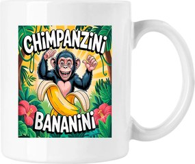 Bögre Chimpanzi Bananini majom 3 Fehér 330ml