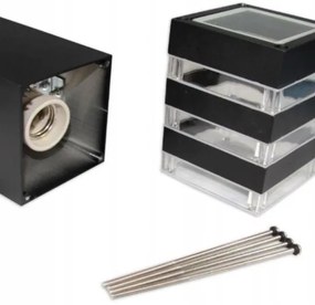 Kültéri lámpa TEKSAS szenzorral 1xE27/12W/230V IP44, 44 cm, antracit