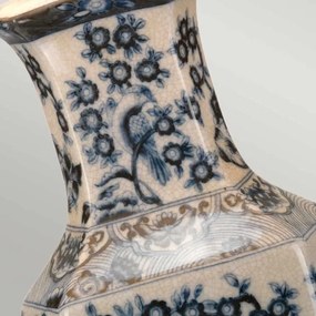 Elstead KÉK-HEX-TL - Asztali lámpa BLUE HEX 1xE27/60W/230V