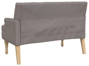 tópszínű szövetpad párnákkal 113x64,5x75,5 cm