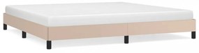 vidaXL cappuccino színű műbőr ágykeret 200x200 cm