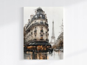 Vászonkép Canvas Akvarell Város Franciaország Párizs Utca 60x80