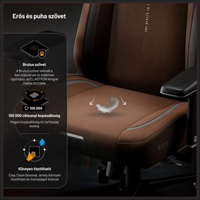 Gamer szék szövet barna, Normal: Diablo X.Eye Prime Cinnamon Brown