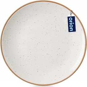 Ebédlő tányér nagy lapos tányér ebéd ételek bézs kerámia