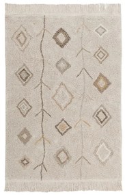 Bézs mosható kézi szövésű pamut szőnyeg 170x240 cm Kaarol Earth – Lorena Canals