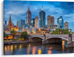 Melbourne város képe (70x50 cm)