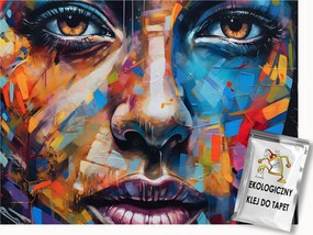 Fotótapéta Flizelina Absztrakt Portré Arc Nő Modern 250x175 ragasztó