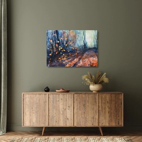 Kép - Az őszi nap sugarai (üvegen) (70x50 cm)