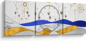Kép - Arany hegyek (órával) (90x30 cm)