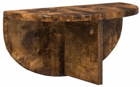 vidaXL Falpolc 2 pcs Füstölt tölgy 38 x 19 x 19 cm Faanyag