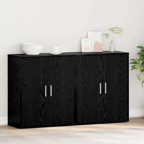 Magasfiú 2 pcs Musta tammi 60 x 31 x 70 cm Faanyag