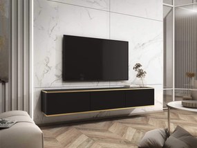 PM ORO RTV175 fali tévés szekrény - fekete